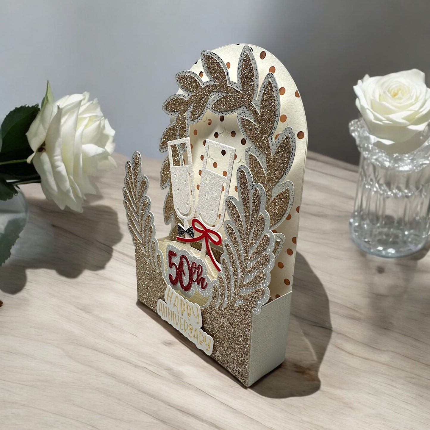 Happy anniversary box card