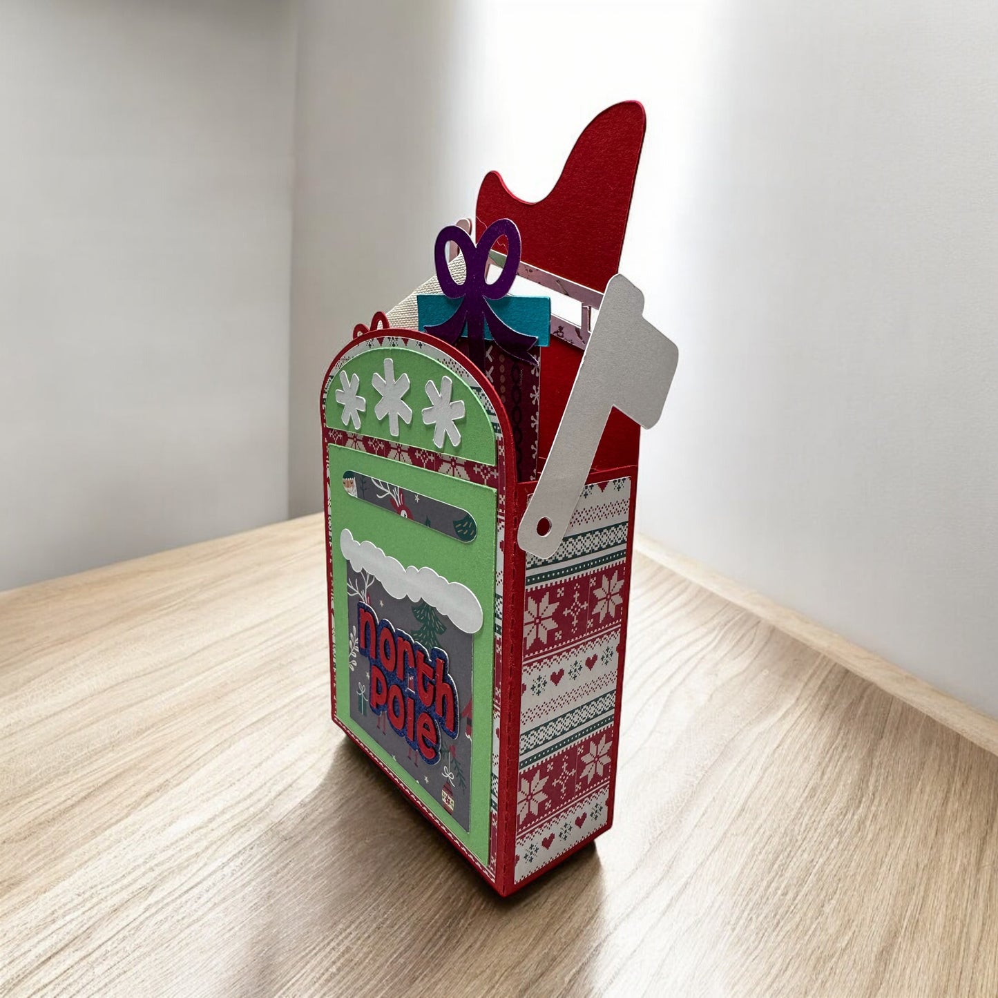 North Pole post box card