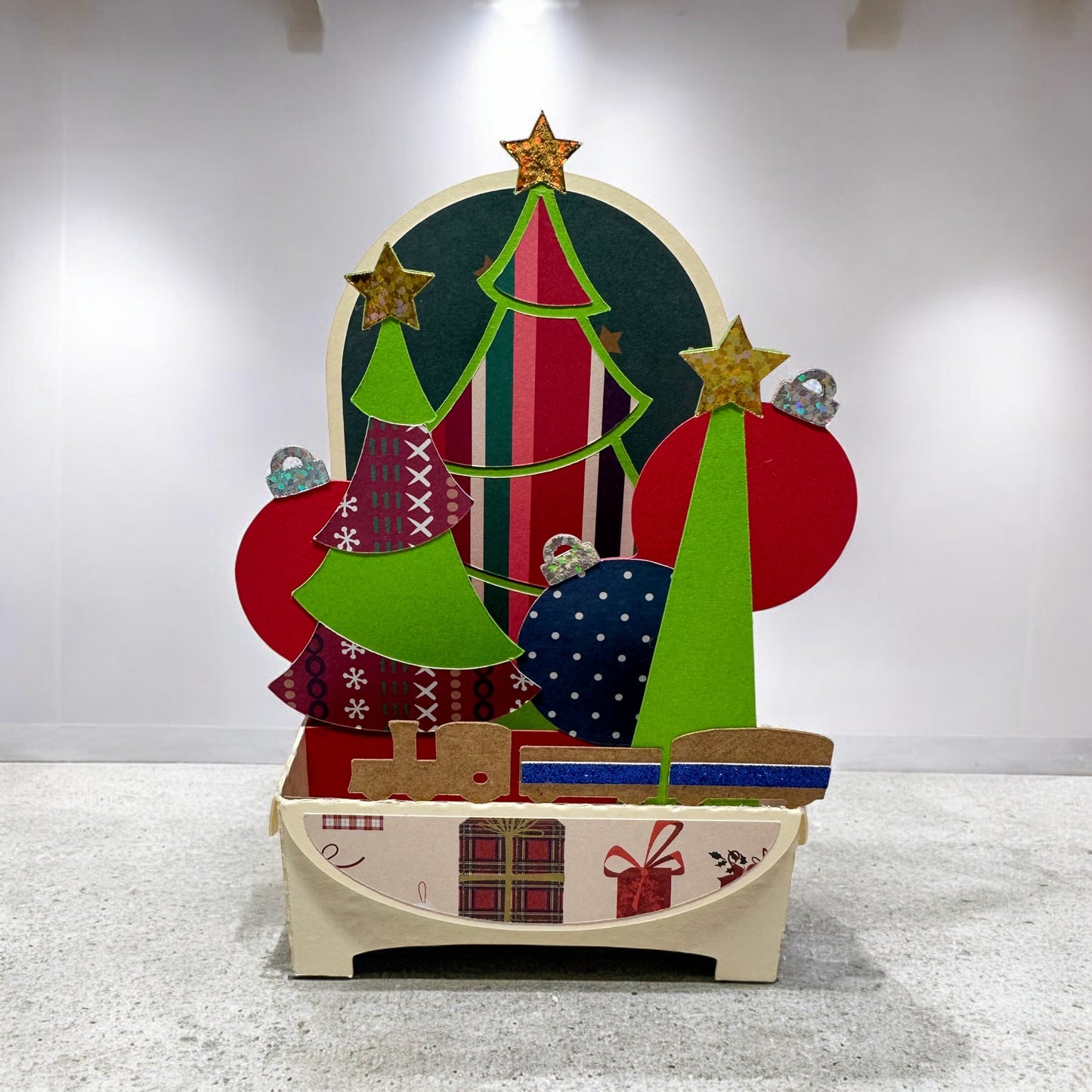 Christmas trees box card