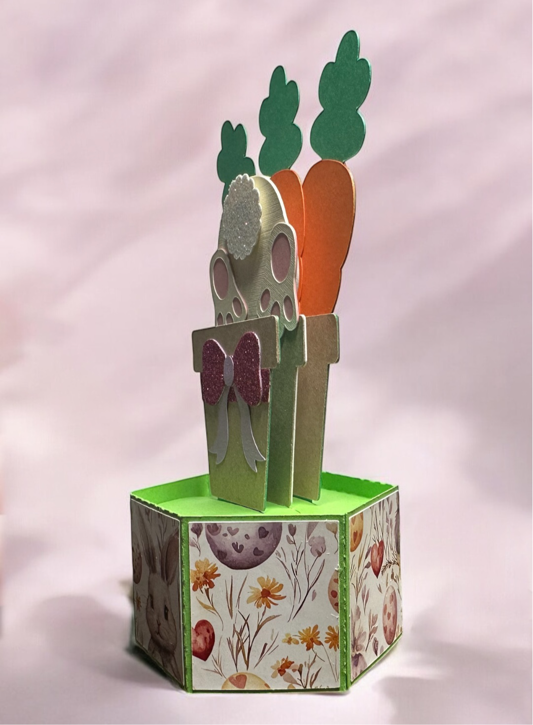 Bunny bob tail popup card
