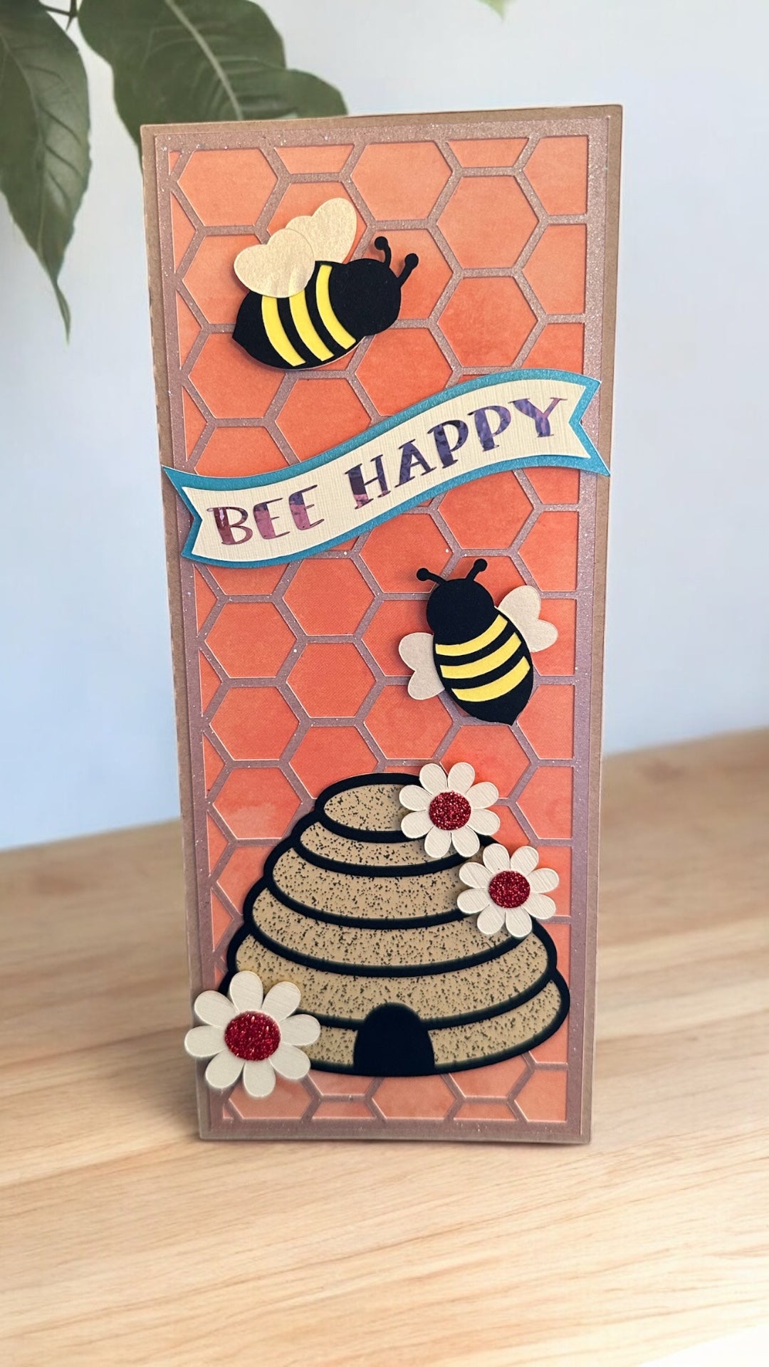 Bee happy greeting card
