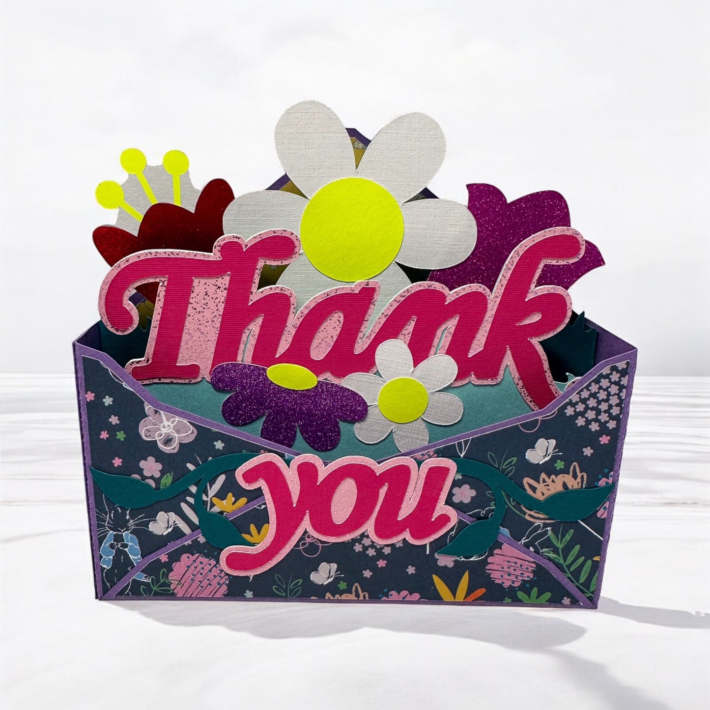 Thank-you box card