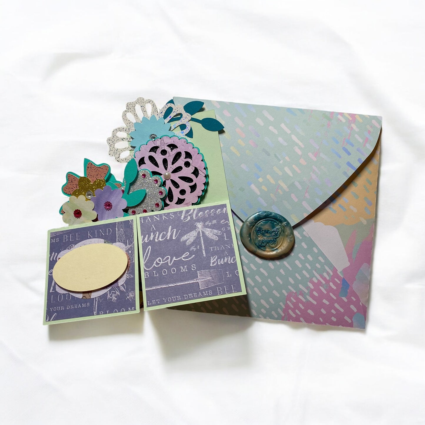 Floral box card