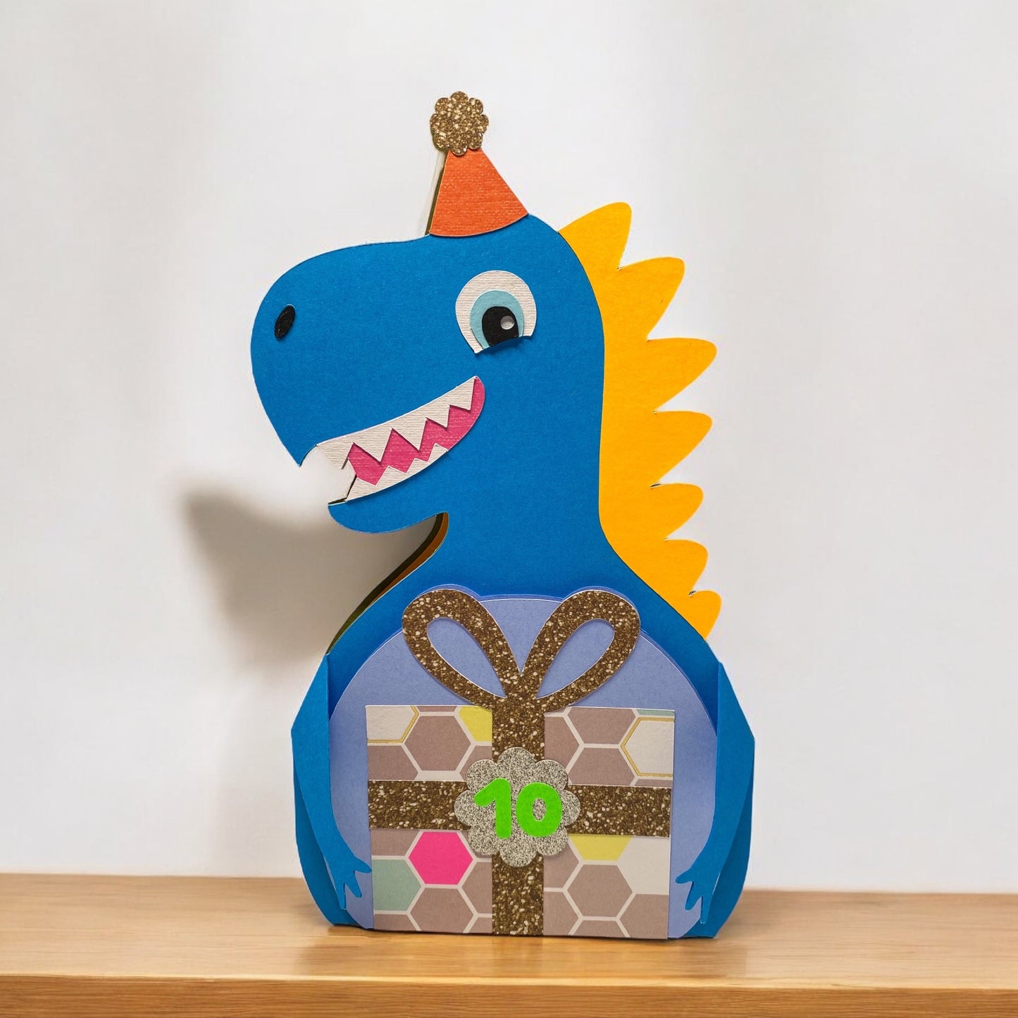 Dinosaur gift card holder card