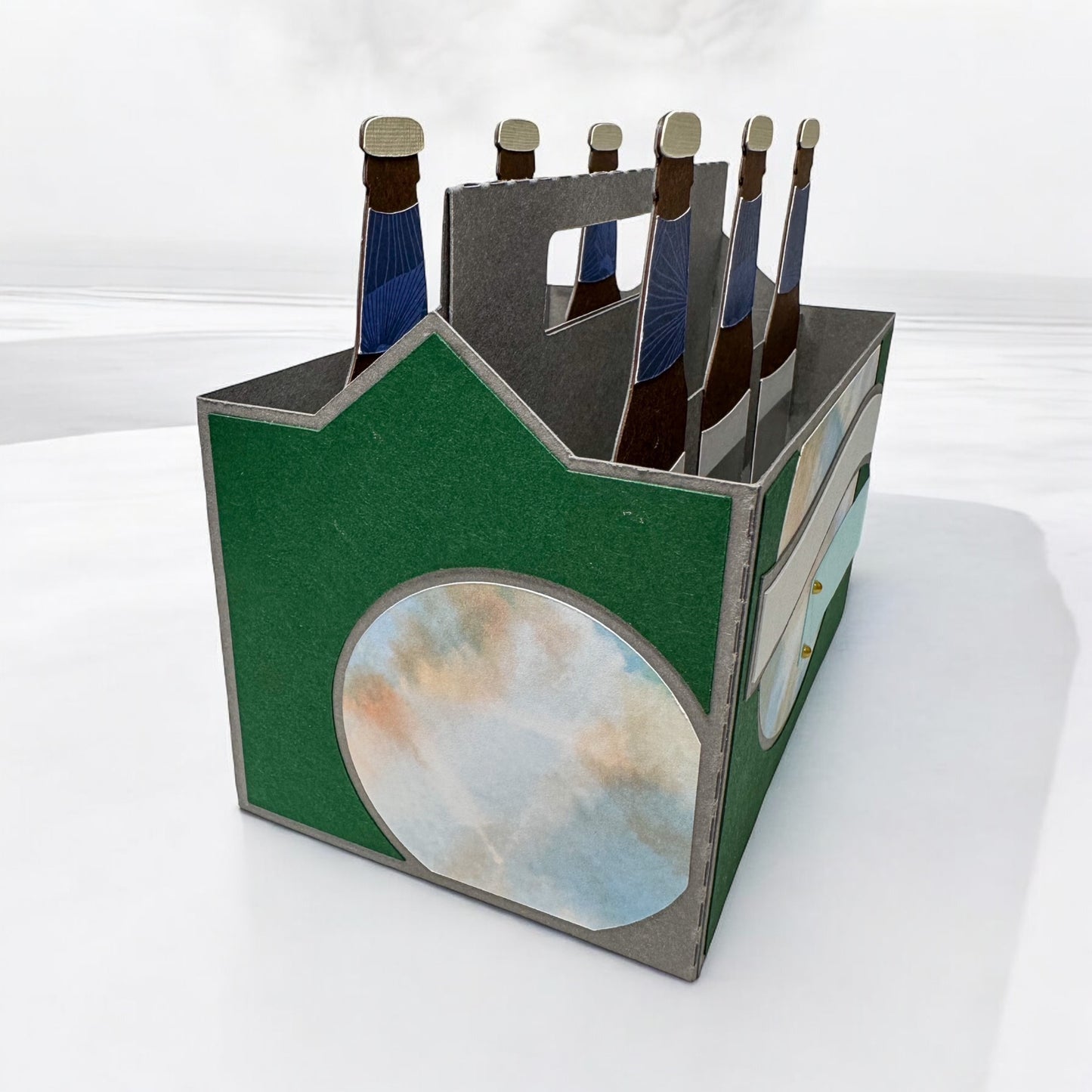 Six pack beer box card