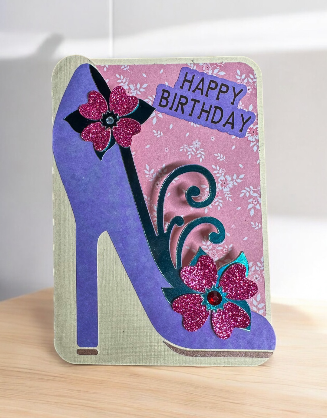 Birthday heels card