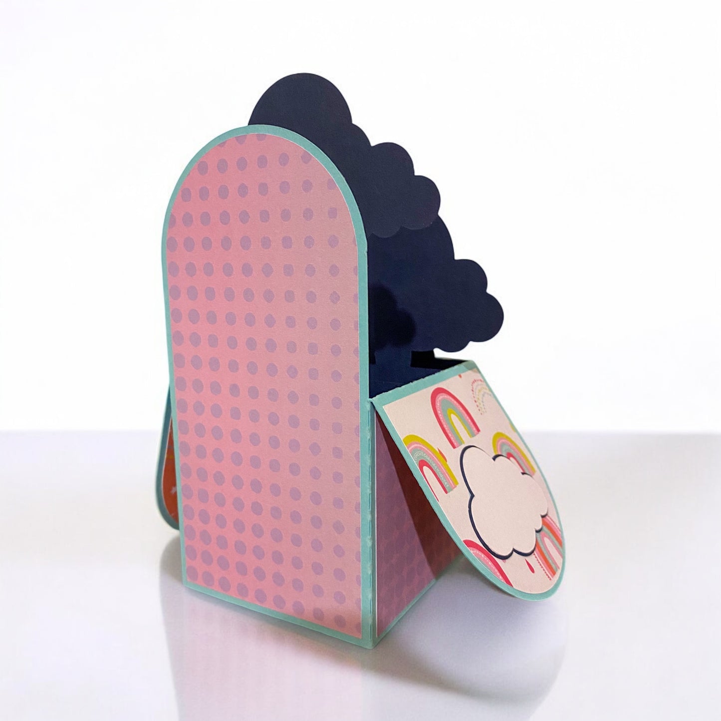 Hot air balloon box card