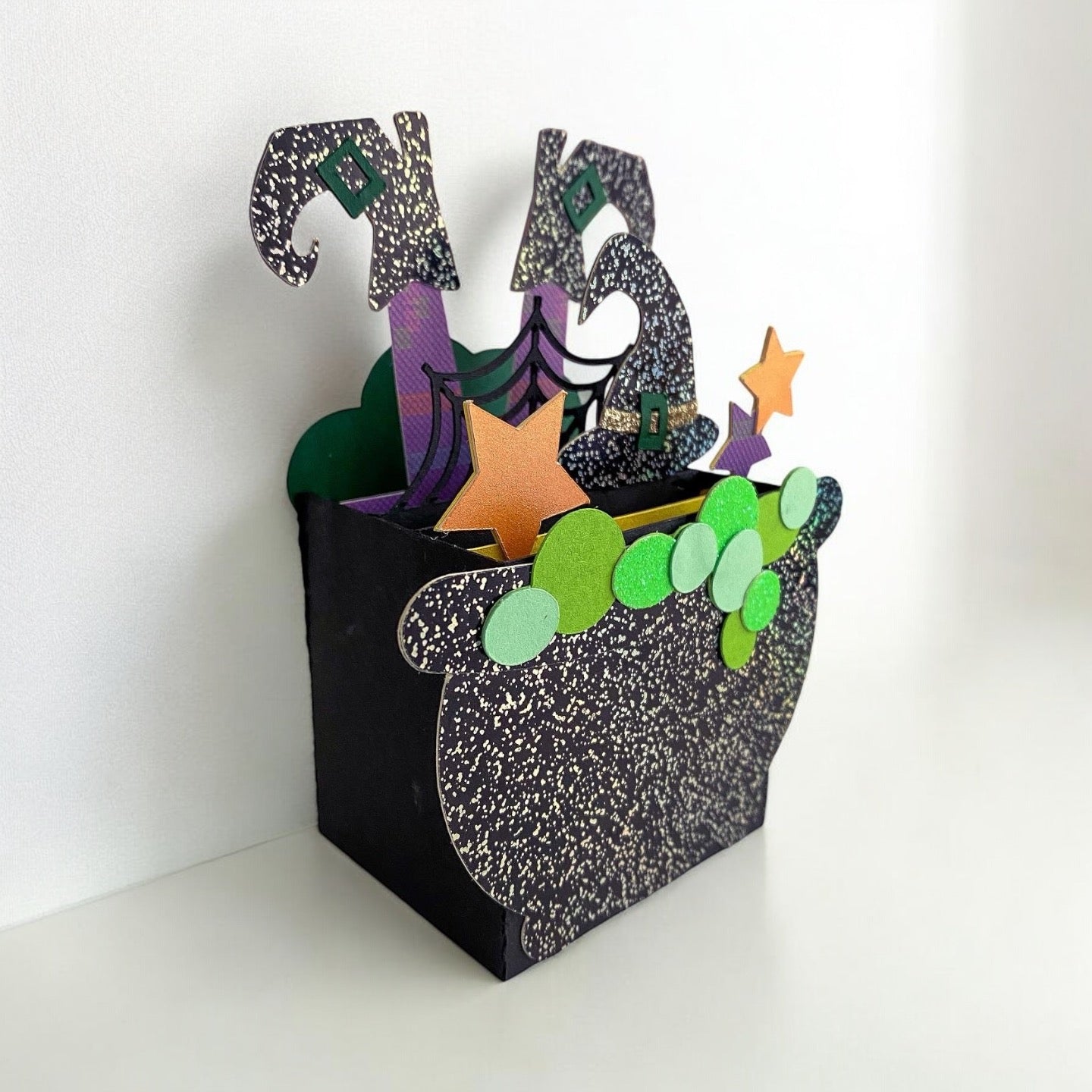 Witches cauldron box card