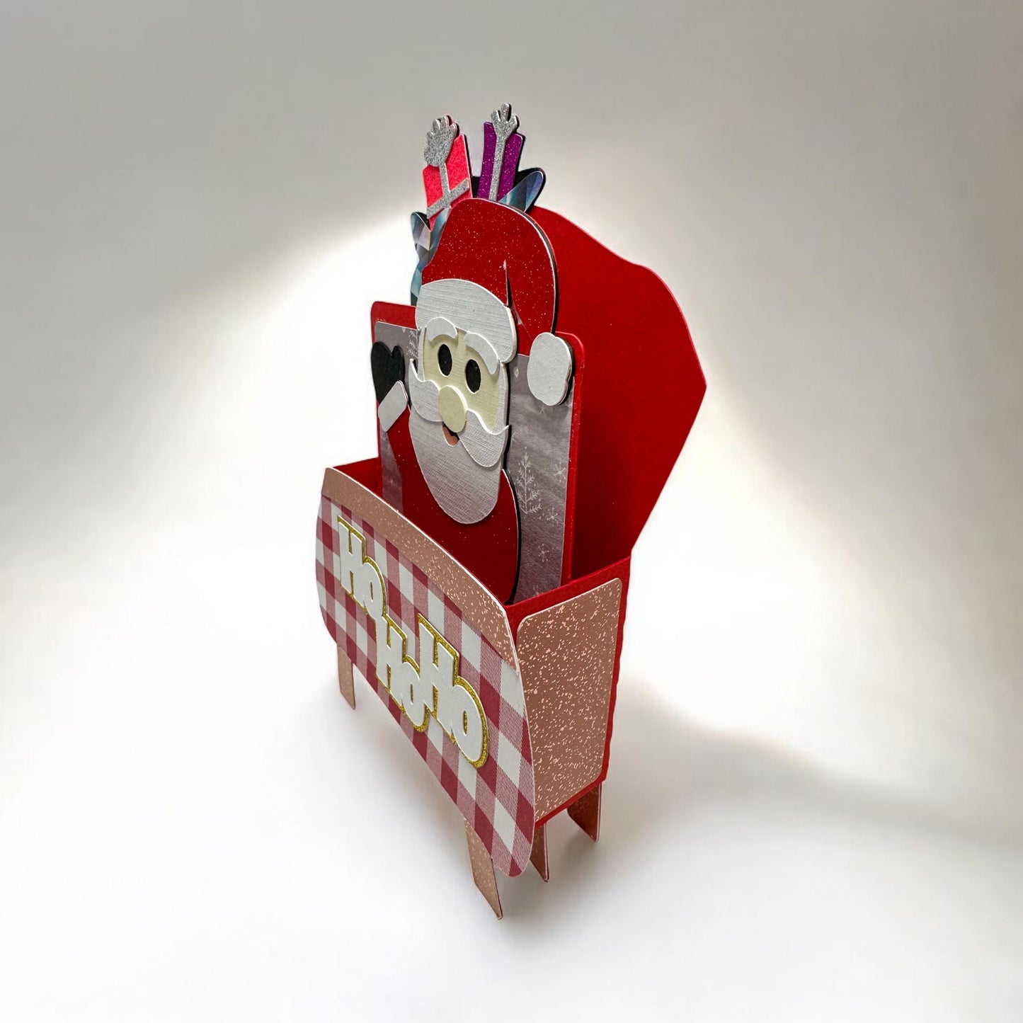 Santas sleigh box card