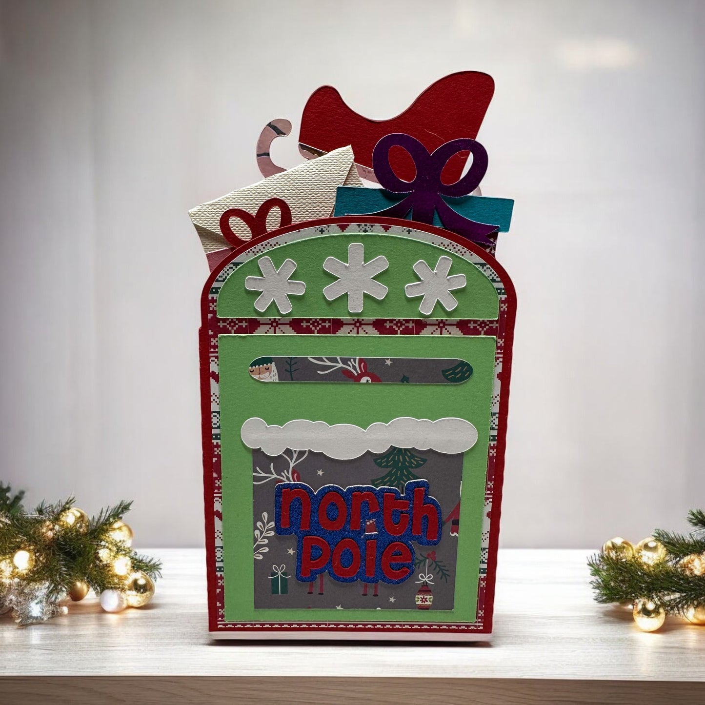 North Pole post box card