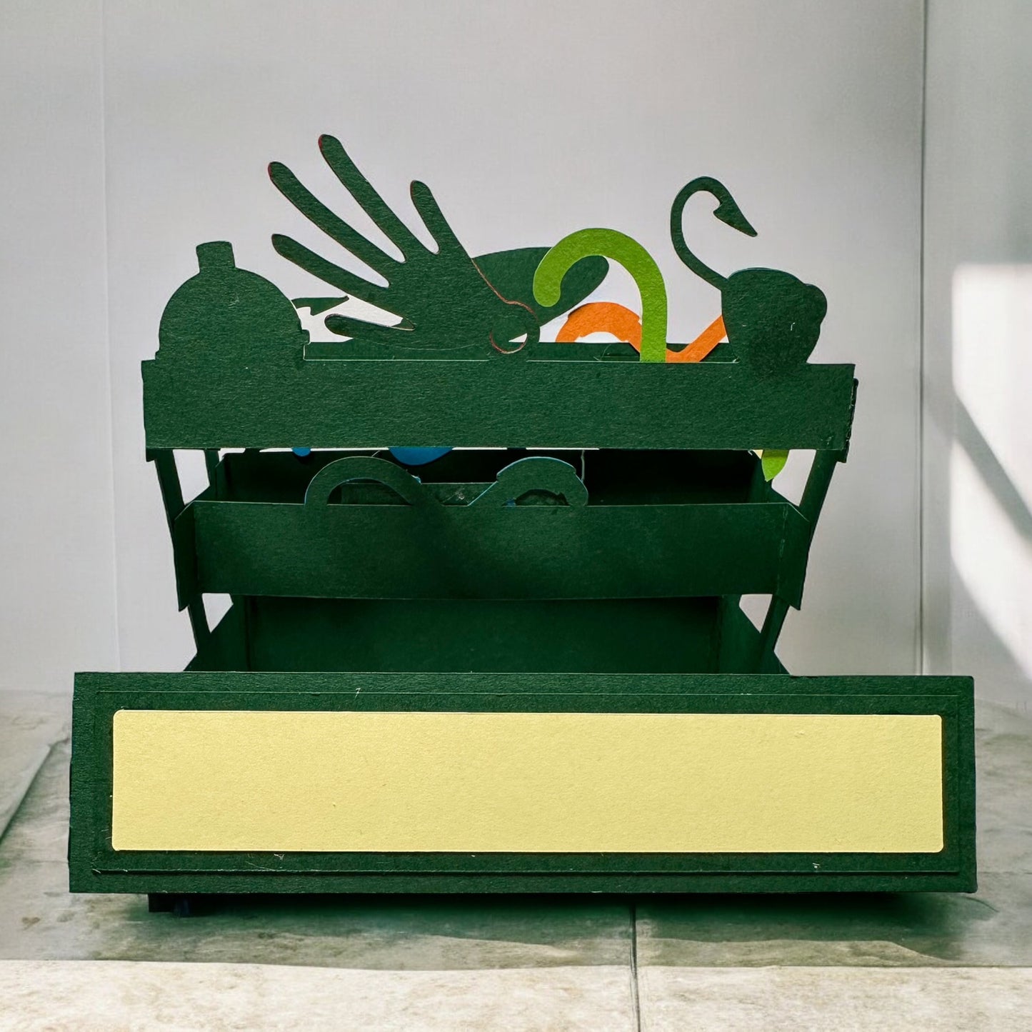 Fishing tackle box card