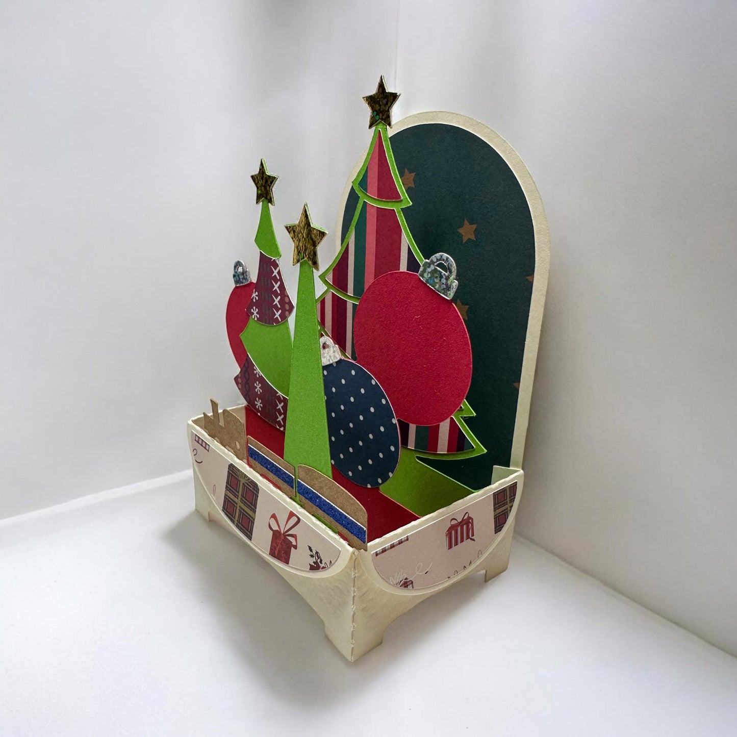 Christmas trees box card