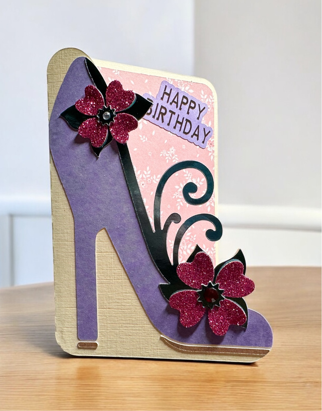 Birthday heels card
