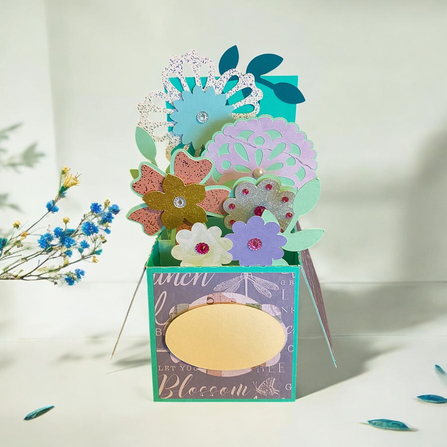 Floral box card