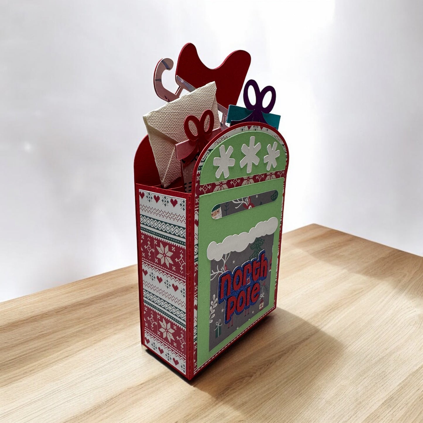 North Pole post box card