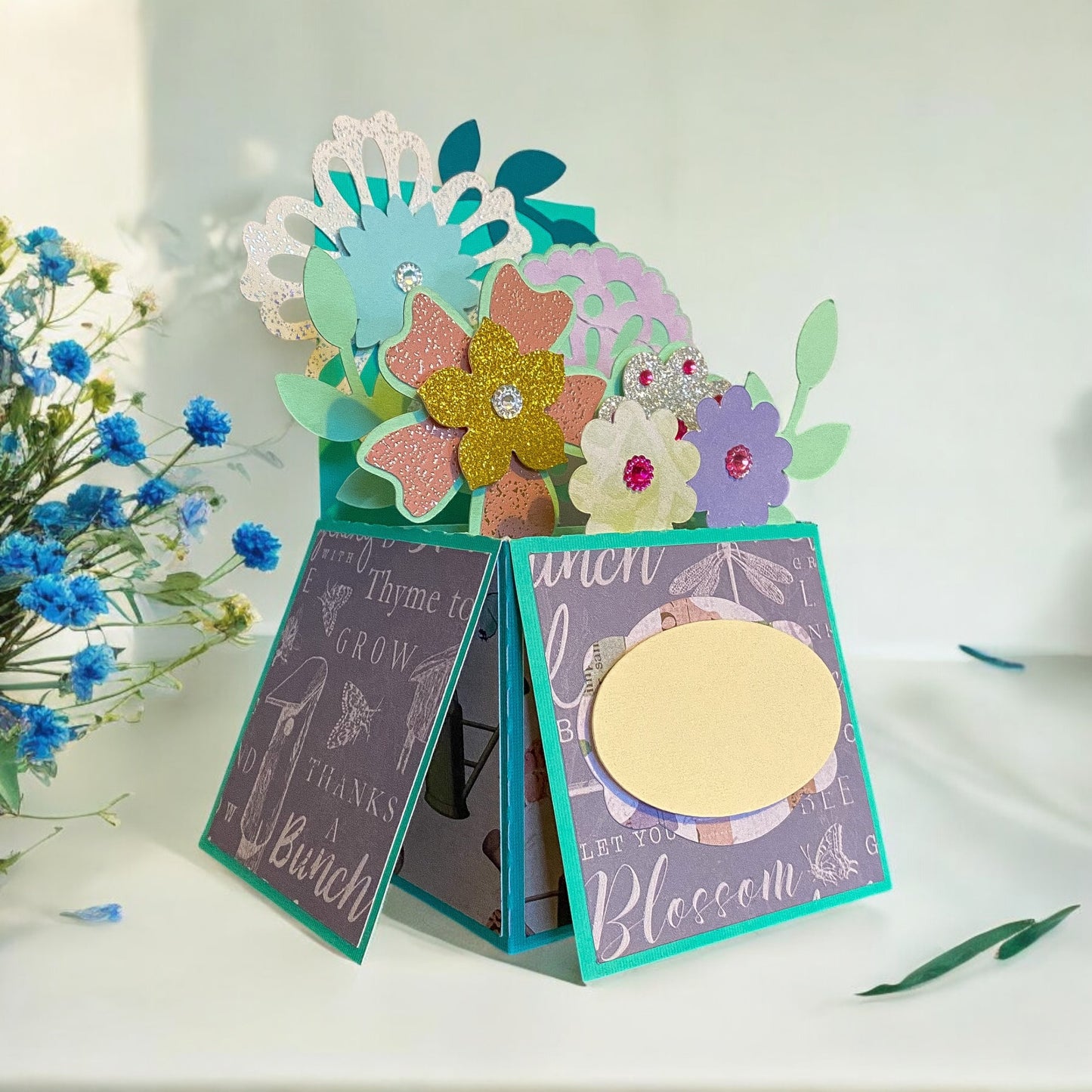 Floral box card