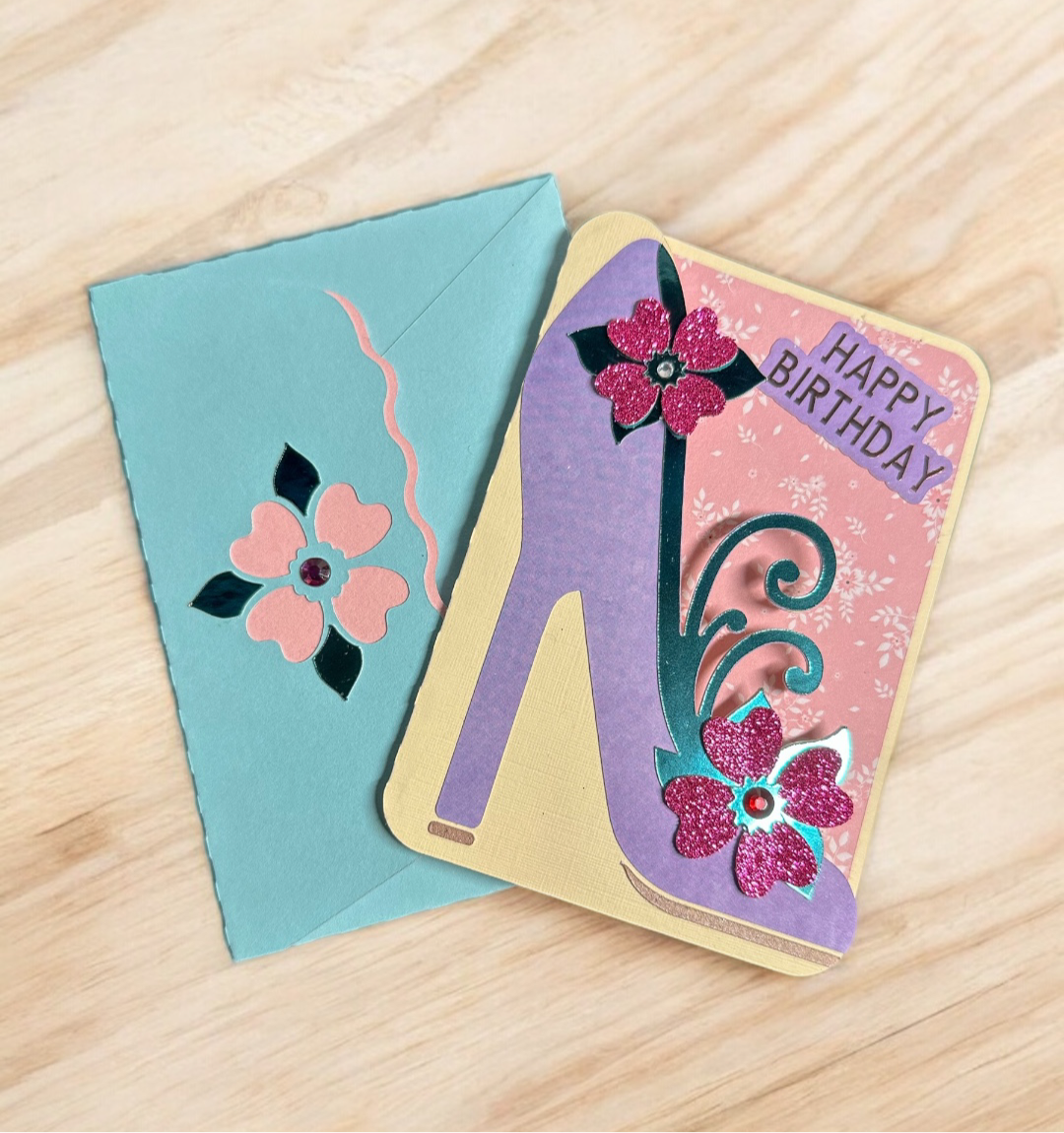 Birthday heels card