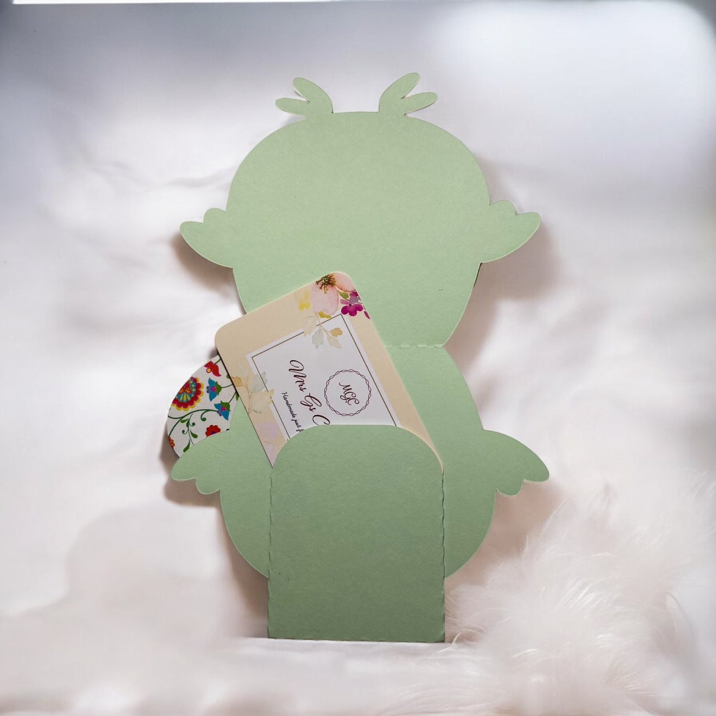 Easter chick gift card holder