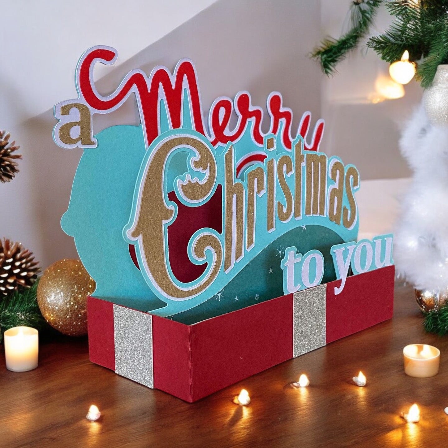 A merry Christmas to you box card