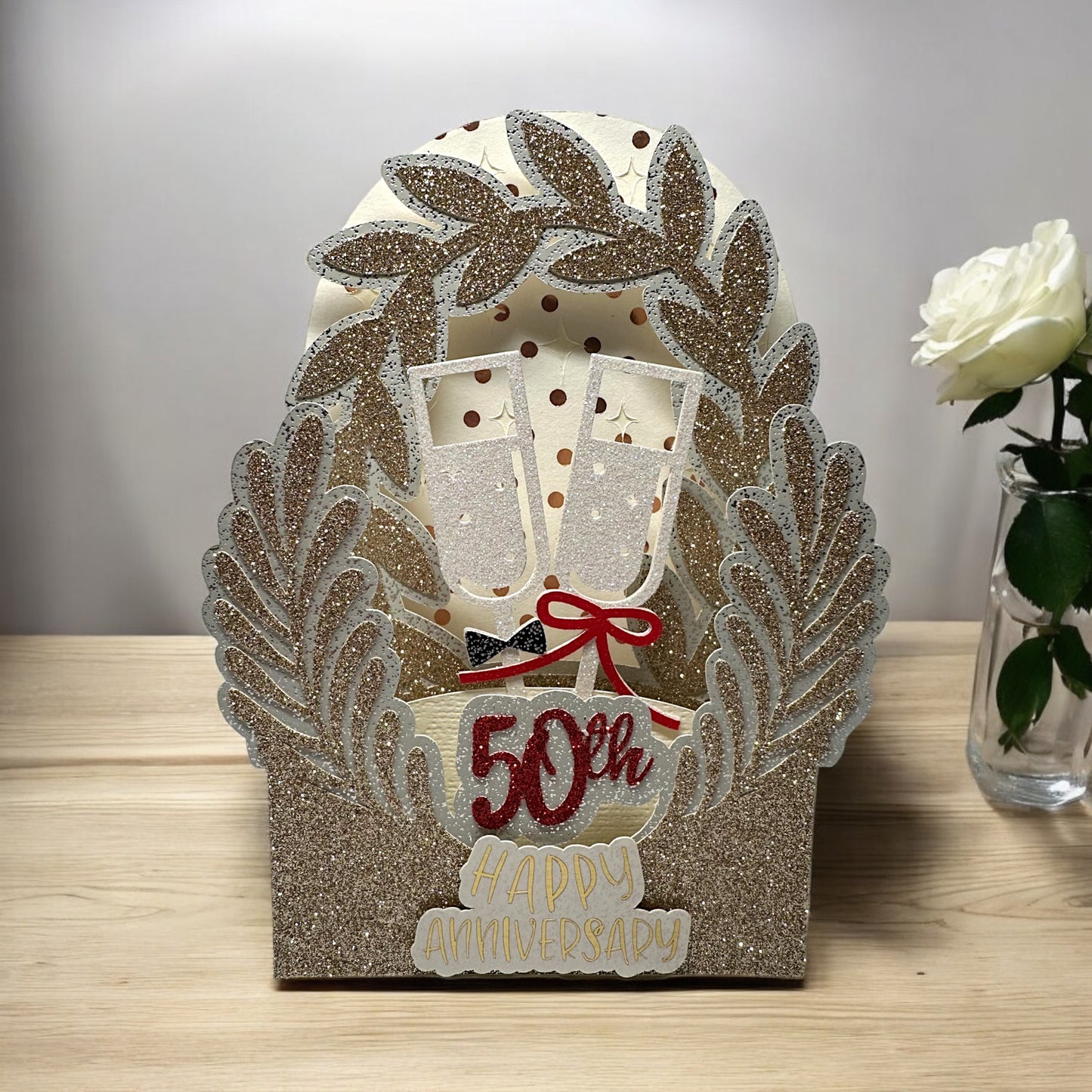 Happy anniversary box card