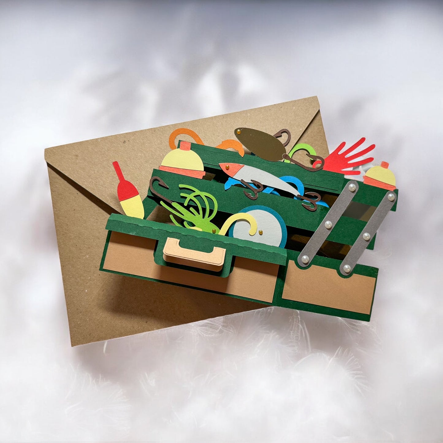 Fishing tackle box card