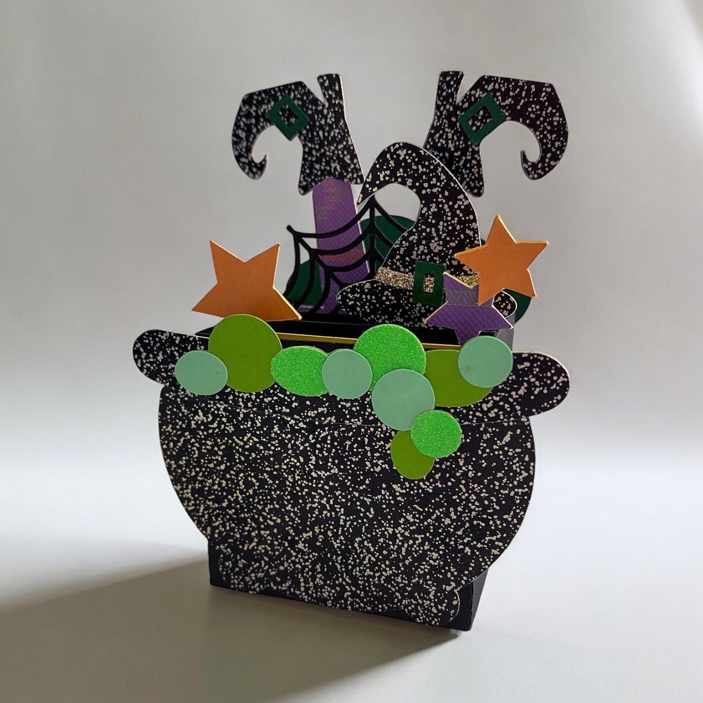 Witches cauldron box card