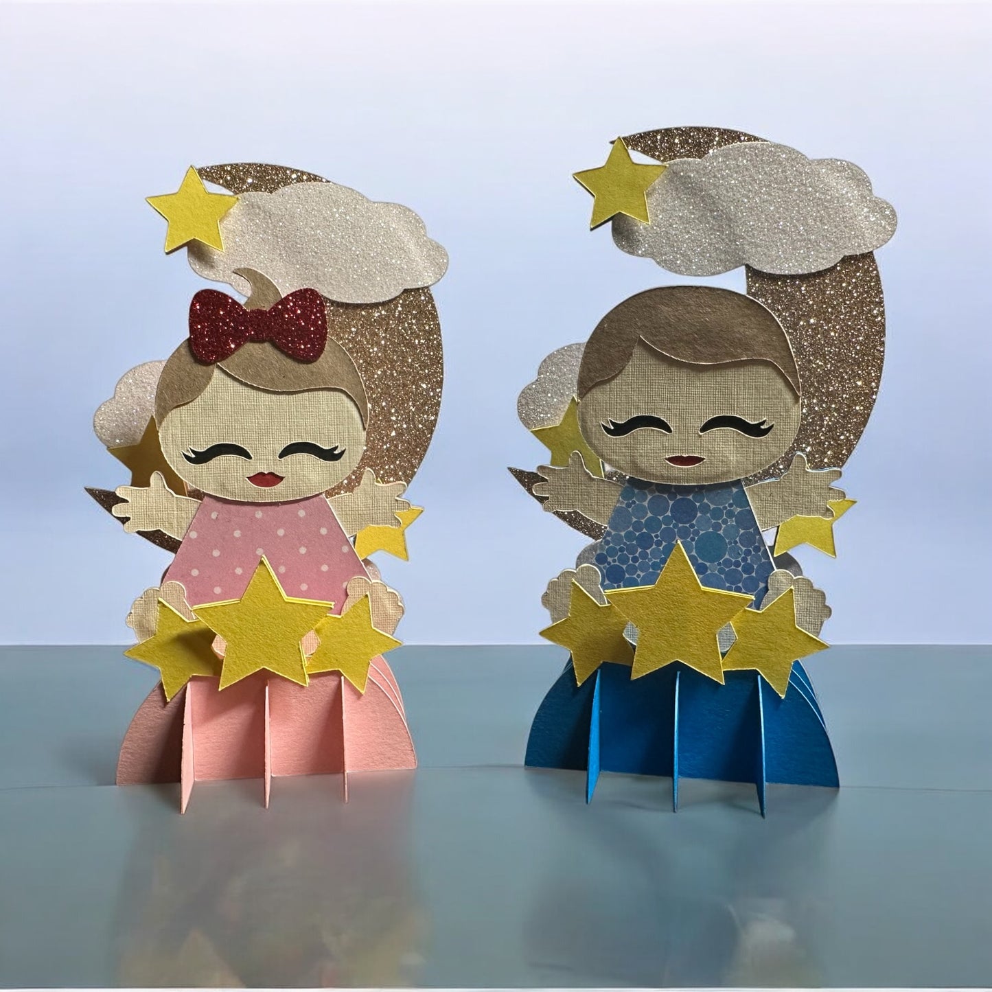 Baby boy/girl slice card