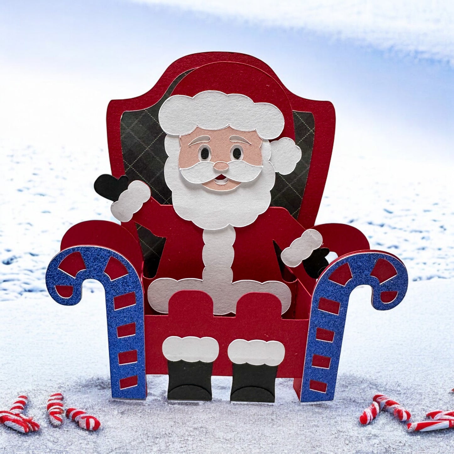 Santas throne box card