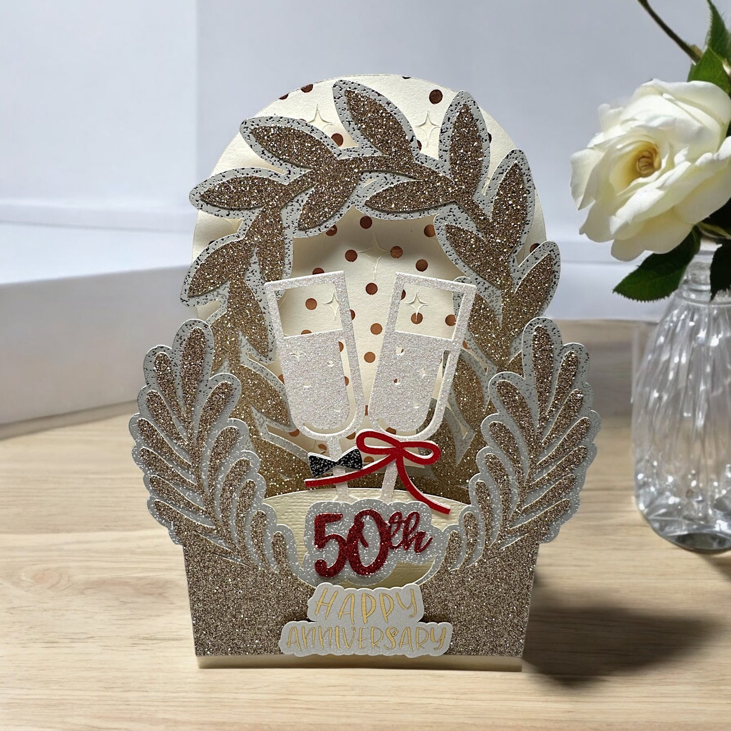 Happy anniversary box card