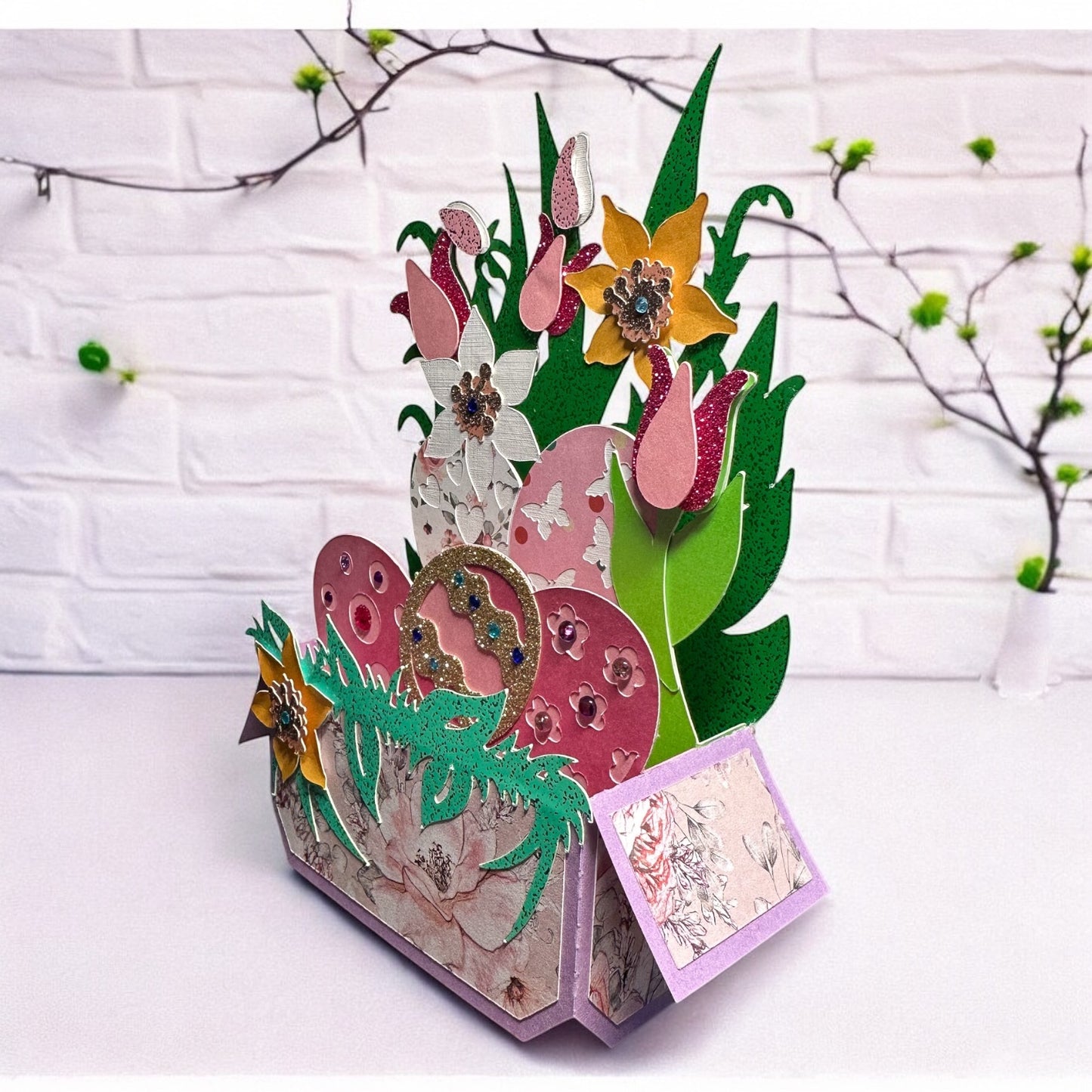 Easter eggs basket