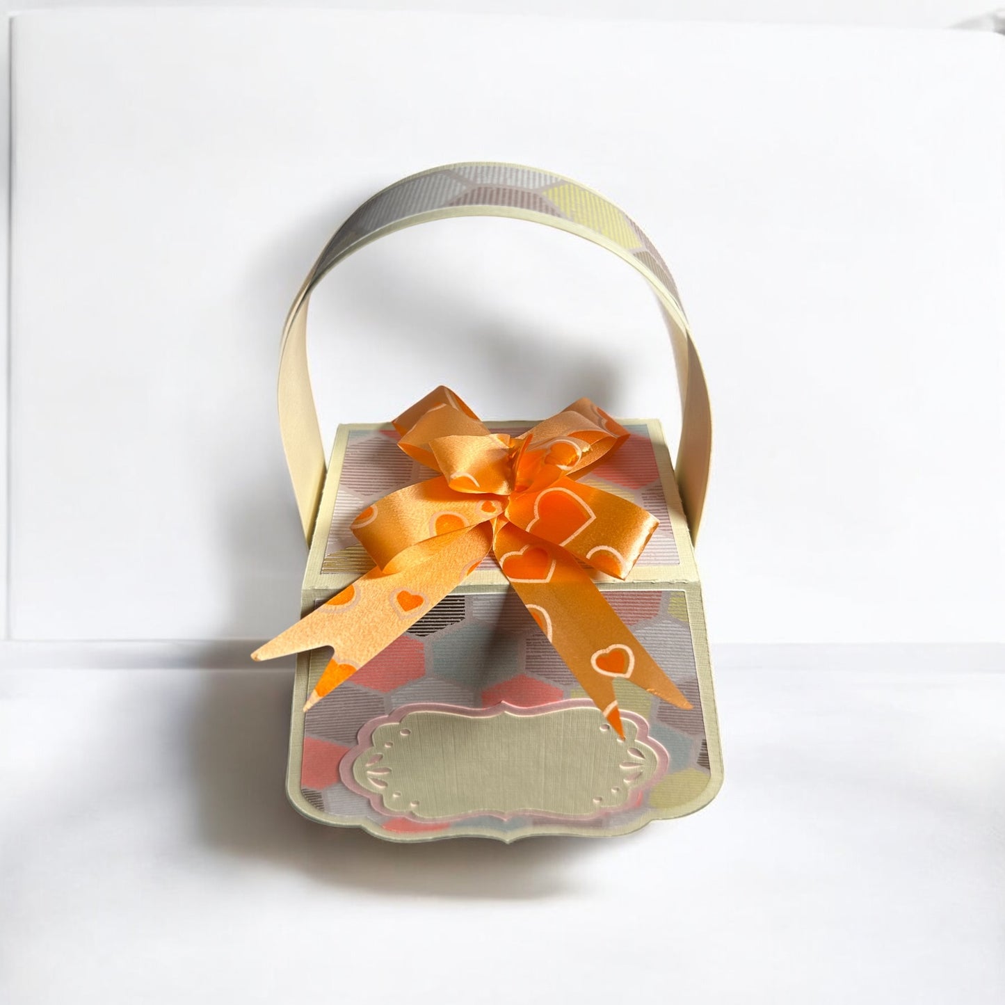 Bow top gift bag