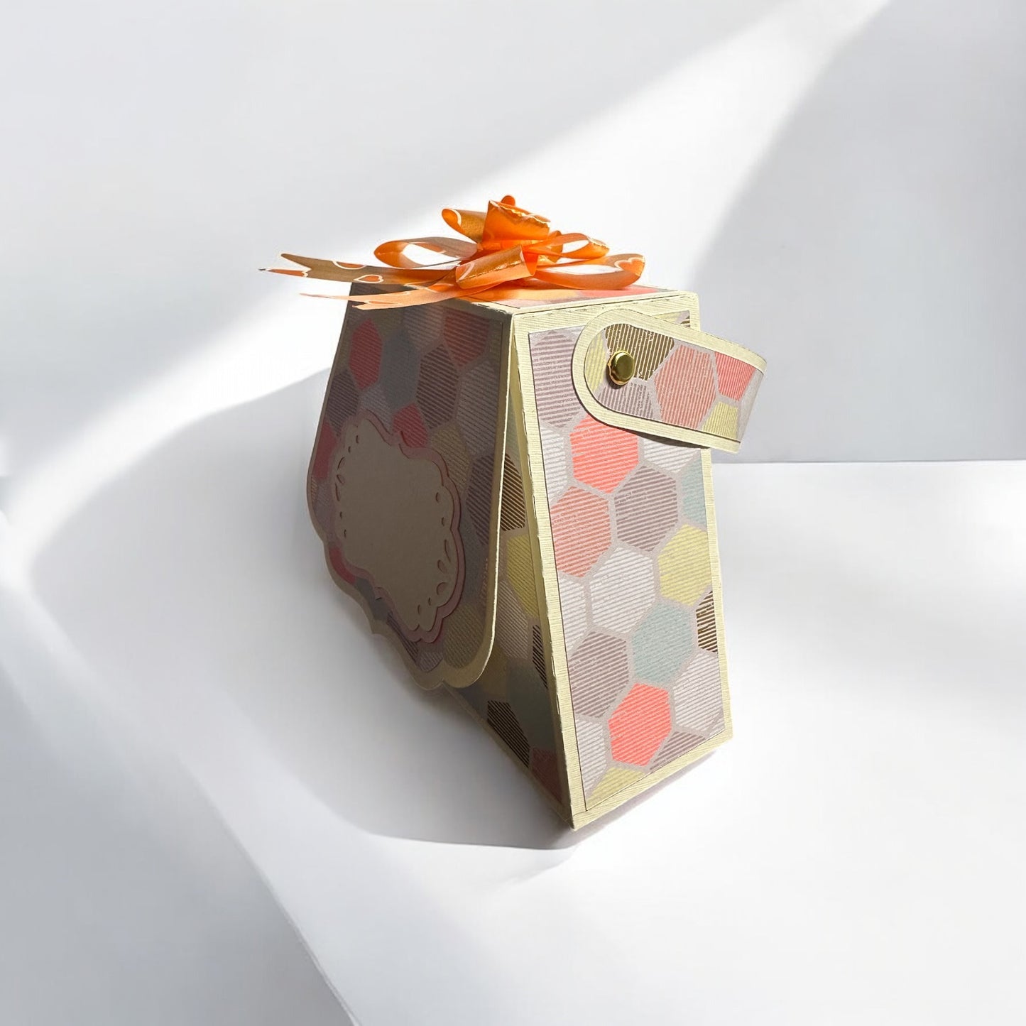 Bow top gift bag