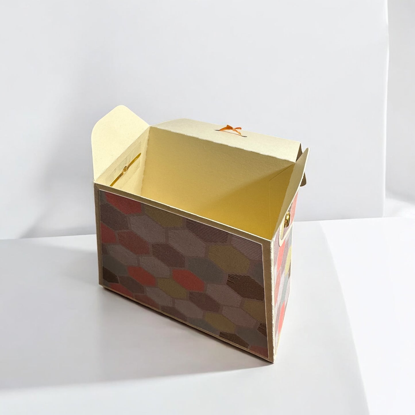 Bow top gift bag