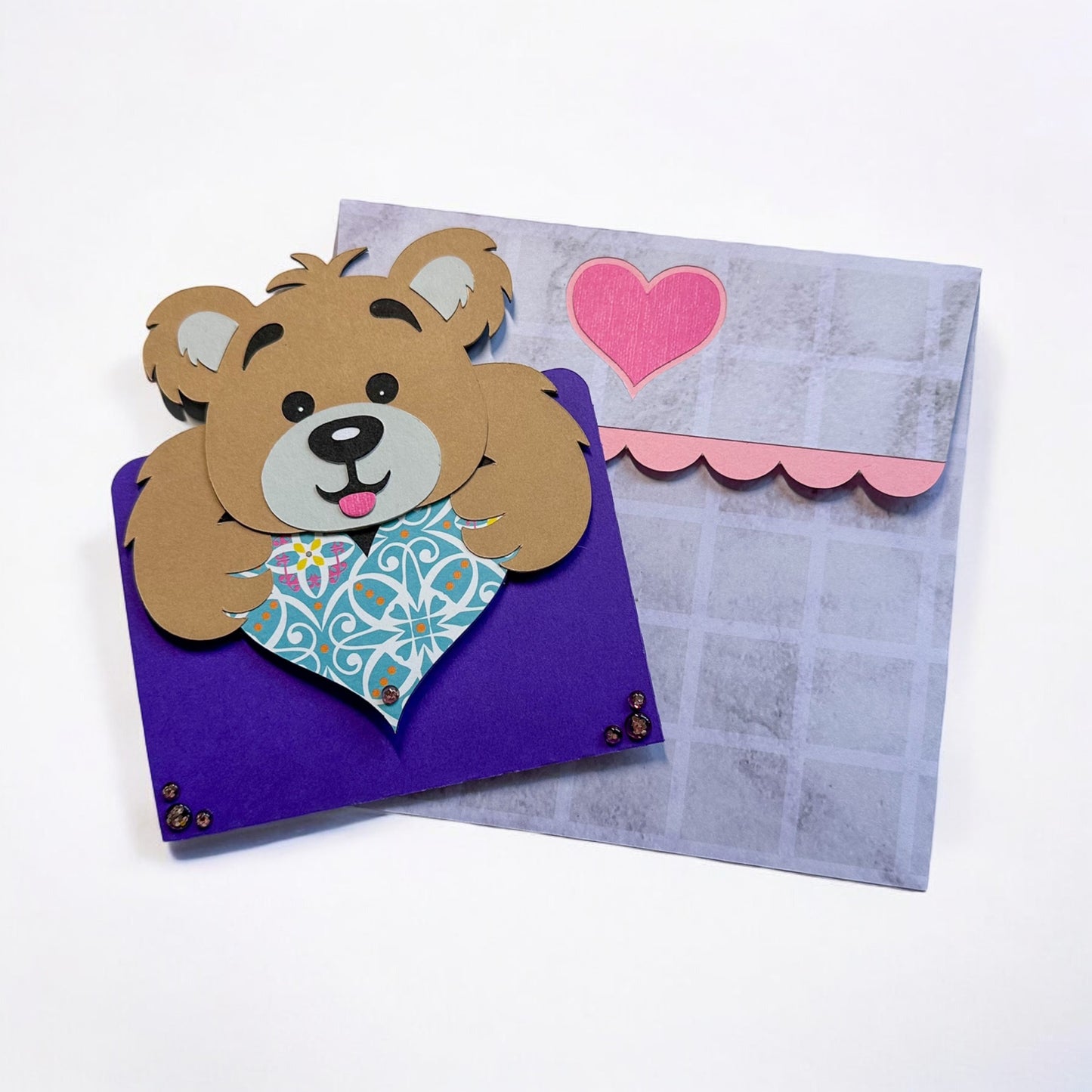 Teddy gift card holder