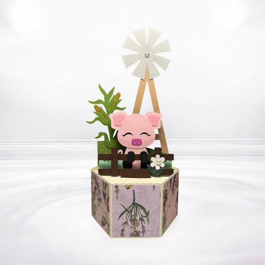 Pig pop-up card