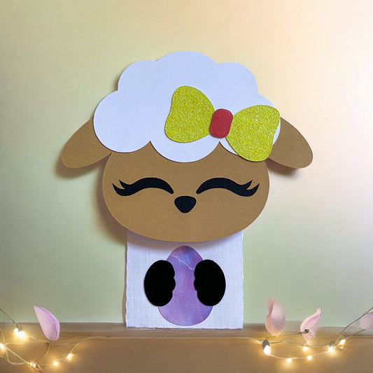 Easter lamb gift card holder