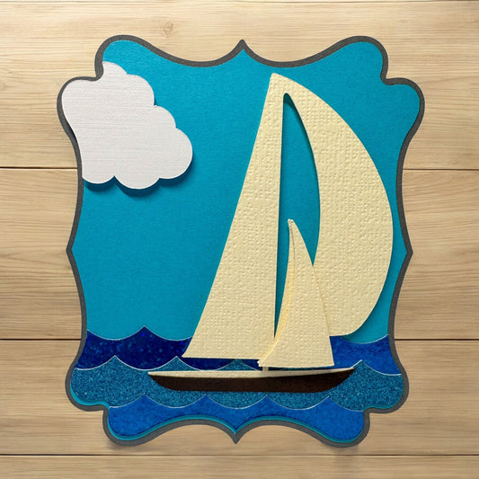 Sail boat card