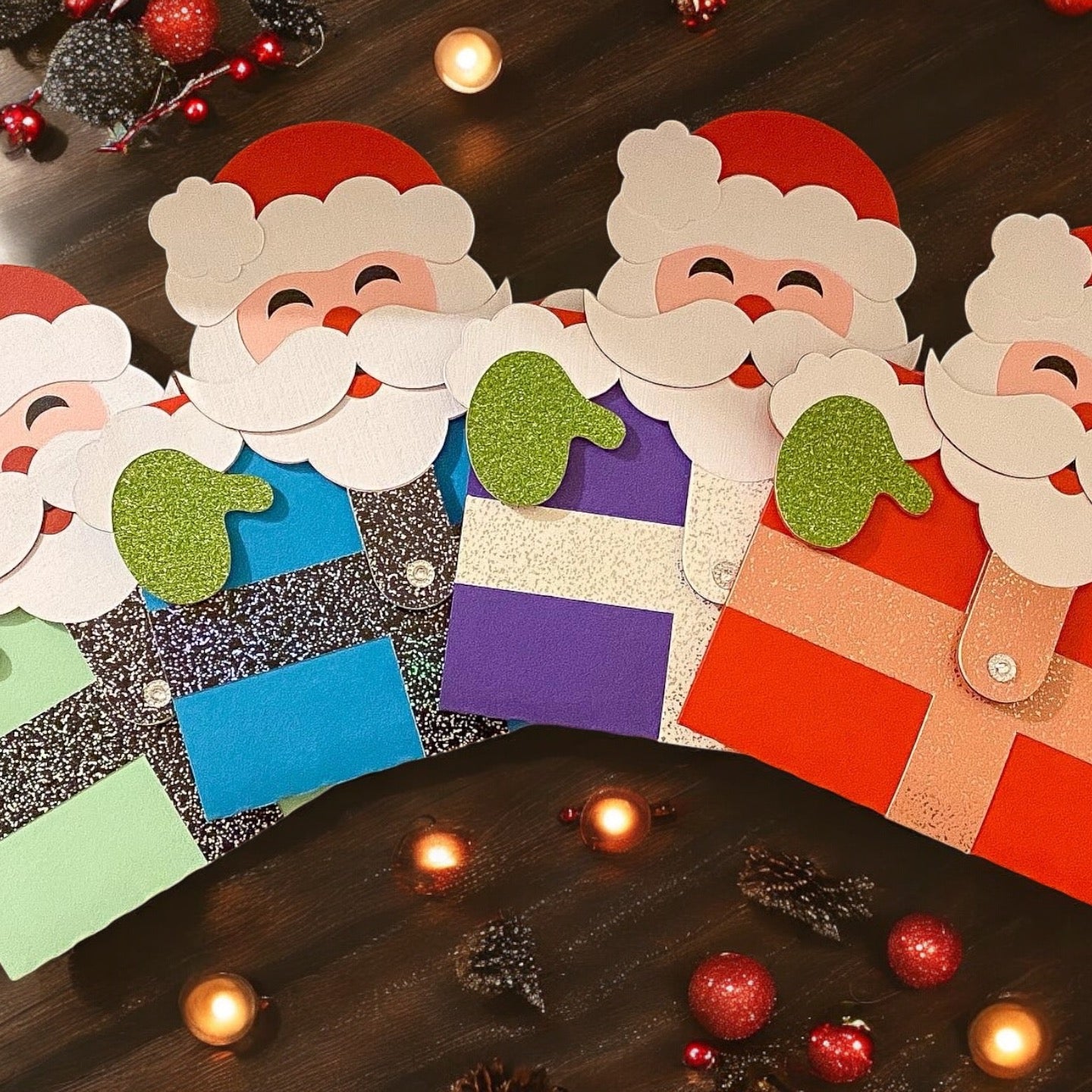 Father Christmas gift card holder.