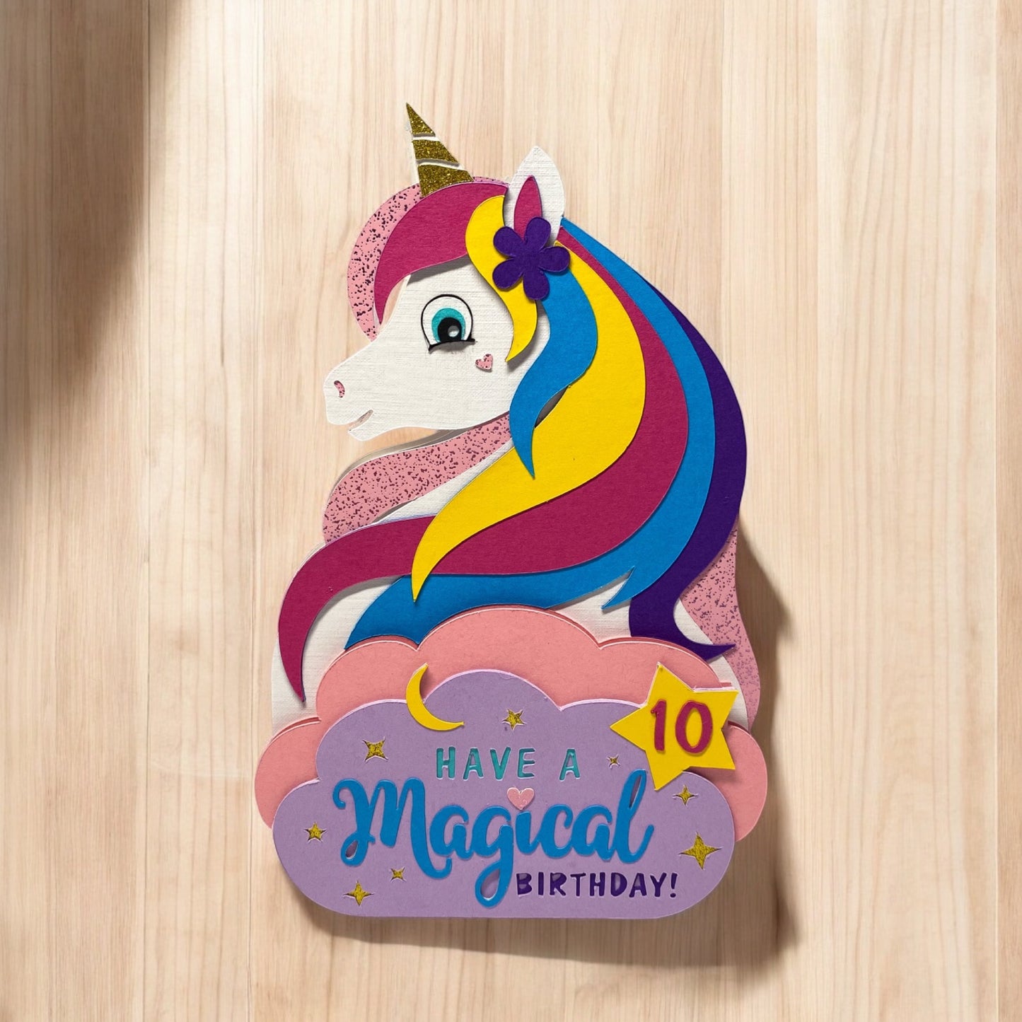 Unicorn gift card holder card