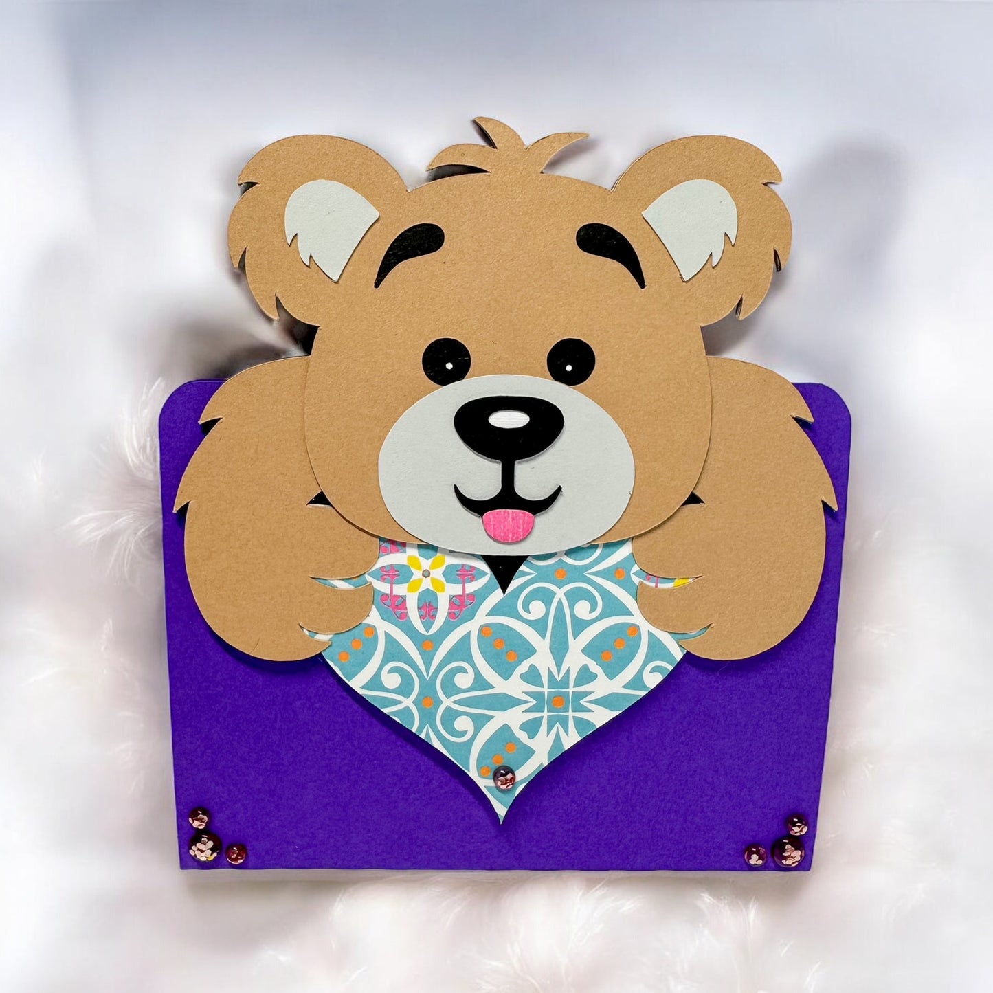 Teddy gift card holder