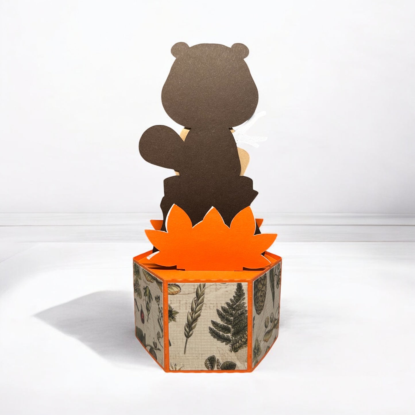 Beaver pop-up card