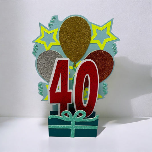 Birthday age slice card