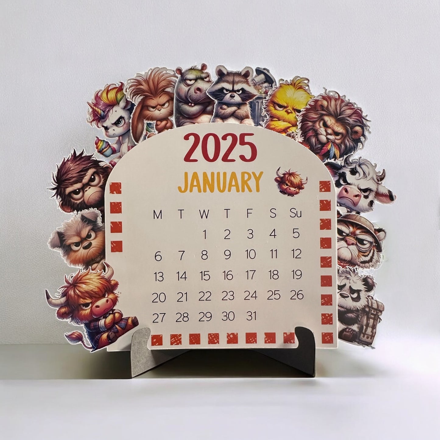 Grumpy animals calendar
