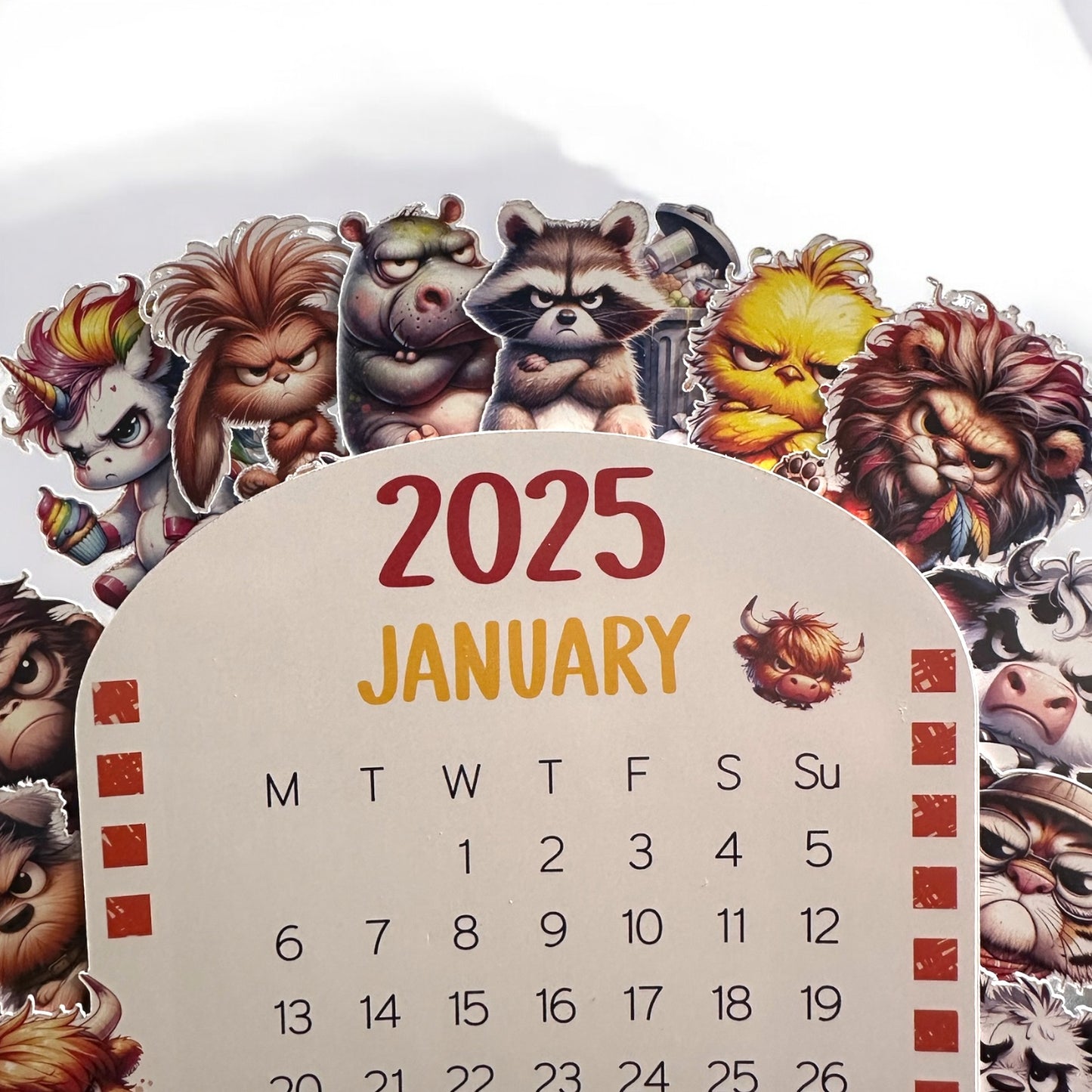 Grumpy animals calendar
