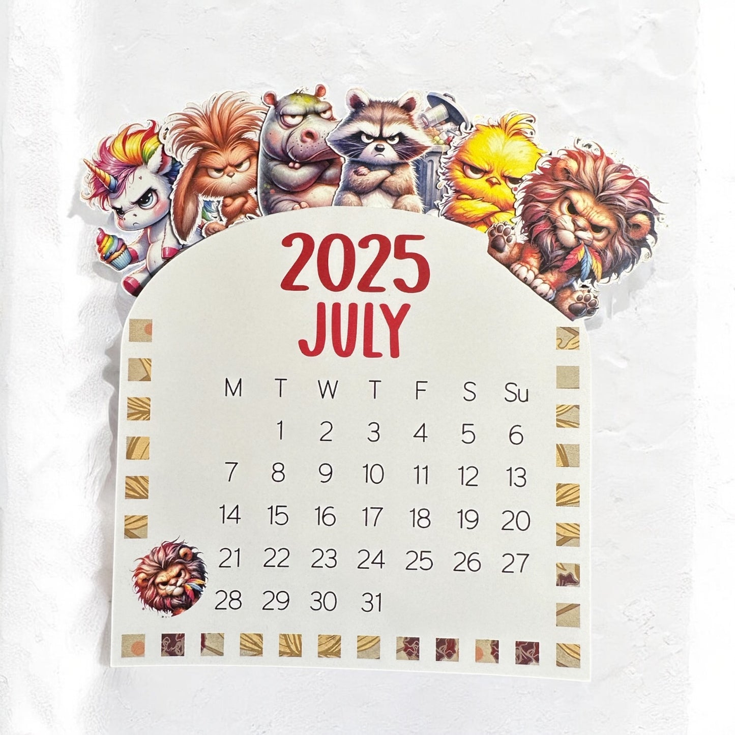 Grumpy animals calendar