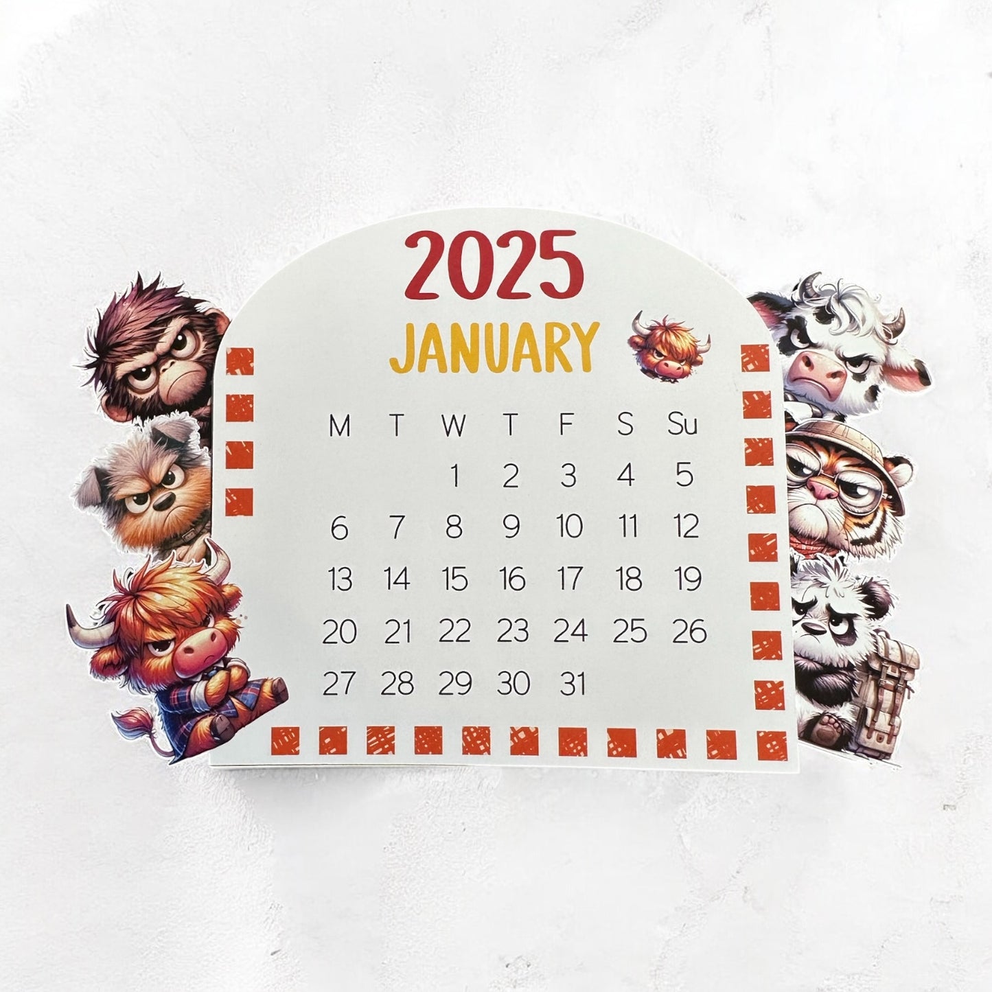 Grumpy animals calendar