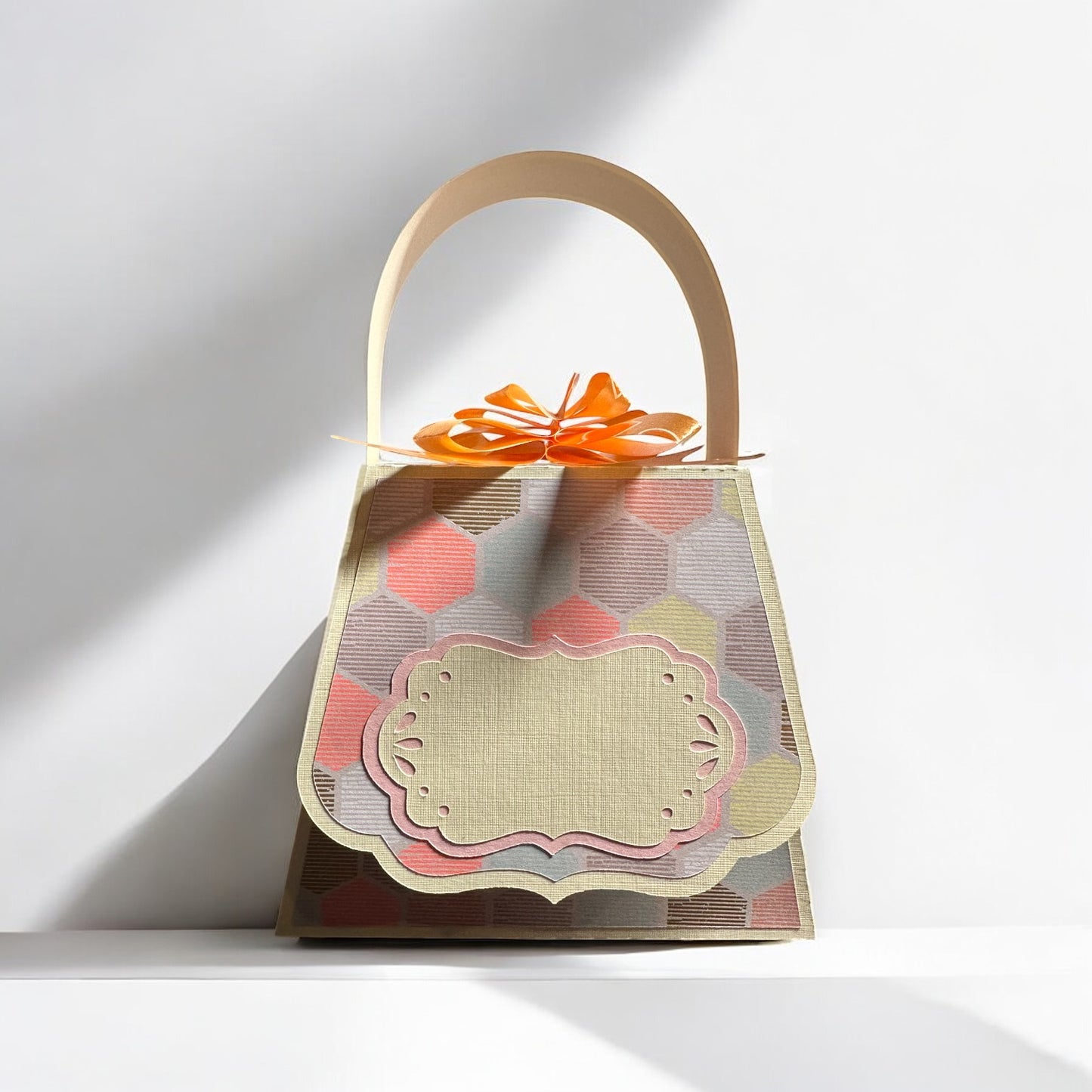 Bow top gift bag